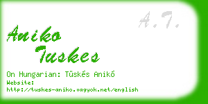 aniko tuskes business card
